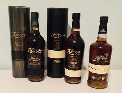 Ron Zacapa Rums 3Series EDICIÒN NEGRA, 15 RESERVA+23 SISTEMA SOLERA, OLD VERSION