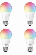 Sylvania Smart WiFi LED Bulb A19 9W Multi-CCT E26 Alexa/Google 4-Pack Open Box