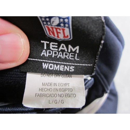 NFL Chicago Bears Womens Track Jacket Size Large Full Zip Navy Team Apparel - Picture 6 of 7