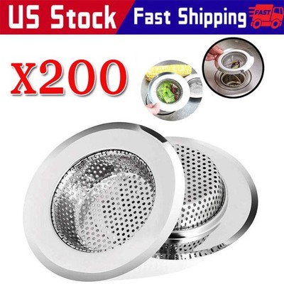 4.5'' Kitchen Sink Strainer Stopper Stainless Steel Drain Basket Waste Plug
