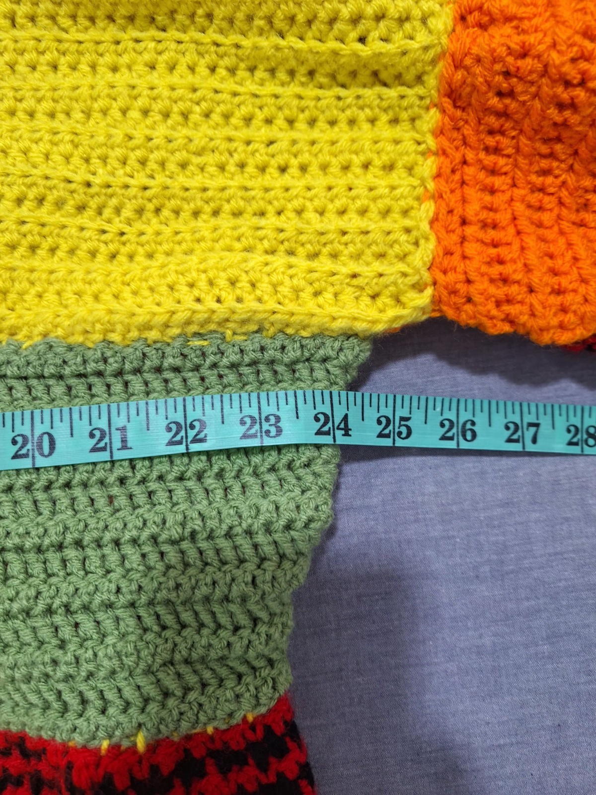 Colorblock Patchwork Wool Knit Sweater Harry Styl… - image 9