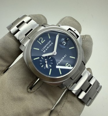 Panerai Luminor Marina Blue Dial 40mm Steel Auto Watch PAM69 PAM00069 w/ Box