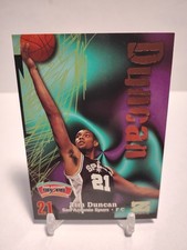 Tim Duncan 1997-98 Skybox Z-Force Rookie Card #111 NBA HOF San Antonio Spurs . rookie card picture