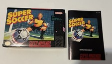 Nintendo SNES PAL Super Soccer Game Box and Insert with Manual NO GAME box only