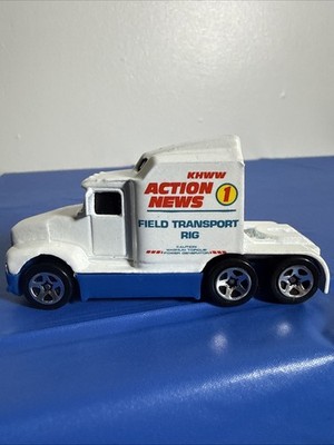 1988 HOT WHEELS ACTION NEWS #1 FIELD TRANSPORT 76 BIG RIG SEMI TRUCK DIECAST 3 