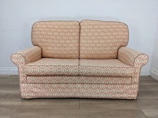 SOFA 2 Seater High Back Pink Cream Pattern Removable Cushions FREE DELIVERY