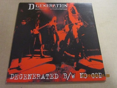 D GENERATION Degenerated RED TRANSLUCENT PROMO 10'' Vinyl Used! 1994 Glam Punk