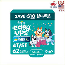 Pampers Easy Ups Bluey Potty Training Pants Size 4T/5T 62 Count Toddler