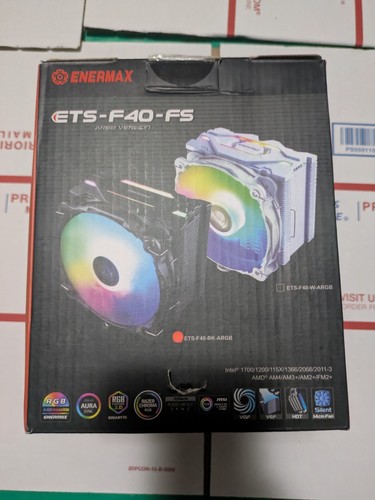 Enermax ETS-F40-FS series ARGB 140mm CPU air cooler-White ETS-F40-W-ARGB - Picture 3 of 7