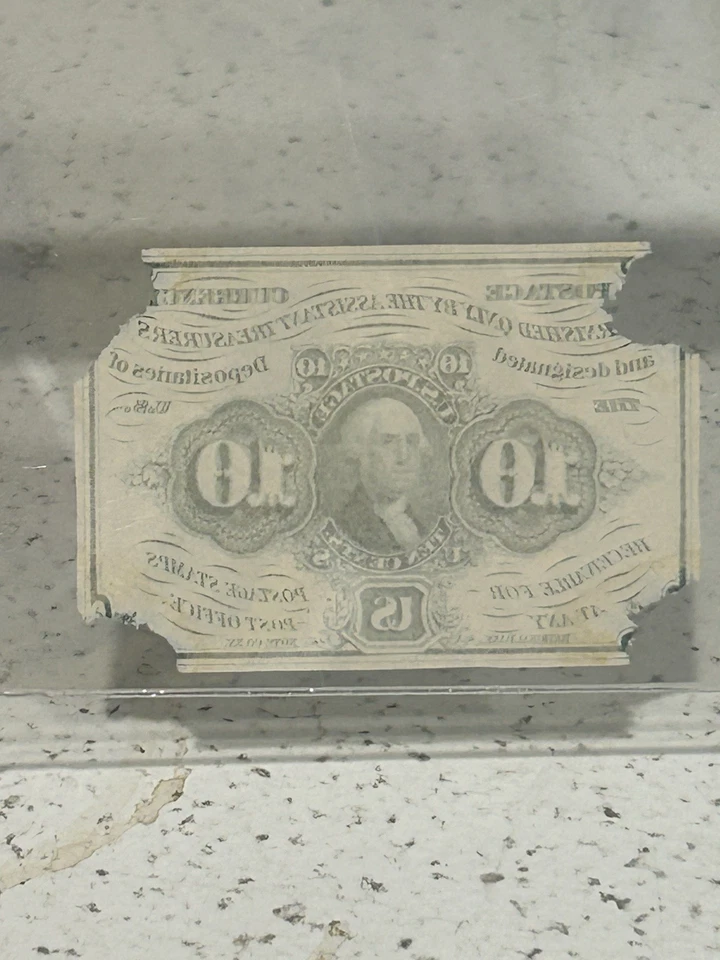 SASA First Issue 10c Fractional Front And Back Proof Notes Legacy Graded Xf40 - Image 3 of 4