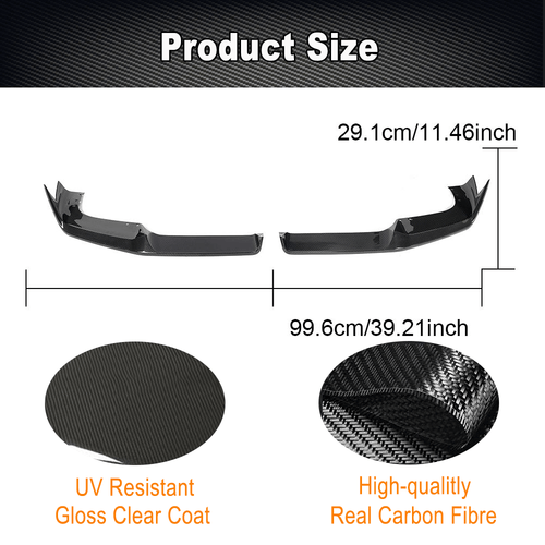 Spoiler labbro anteriore Dry Carbon adatto per BMW F95 X5M 2020-2022 - Foto 3 di 7