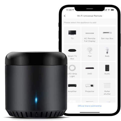 Broadlink RM Mini 3 Smart Home Hub WLAN IR Fernbedienung Universal Schwarz