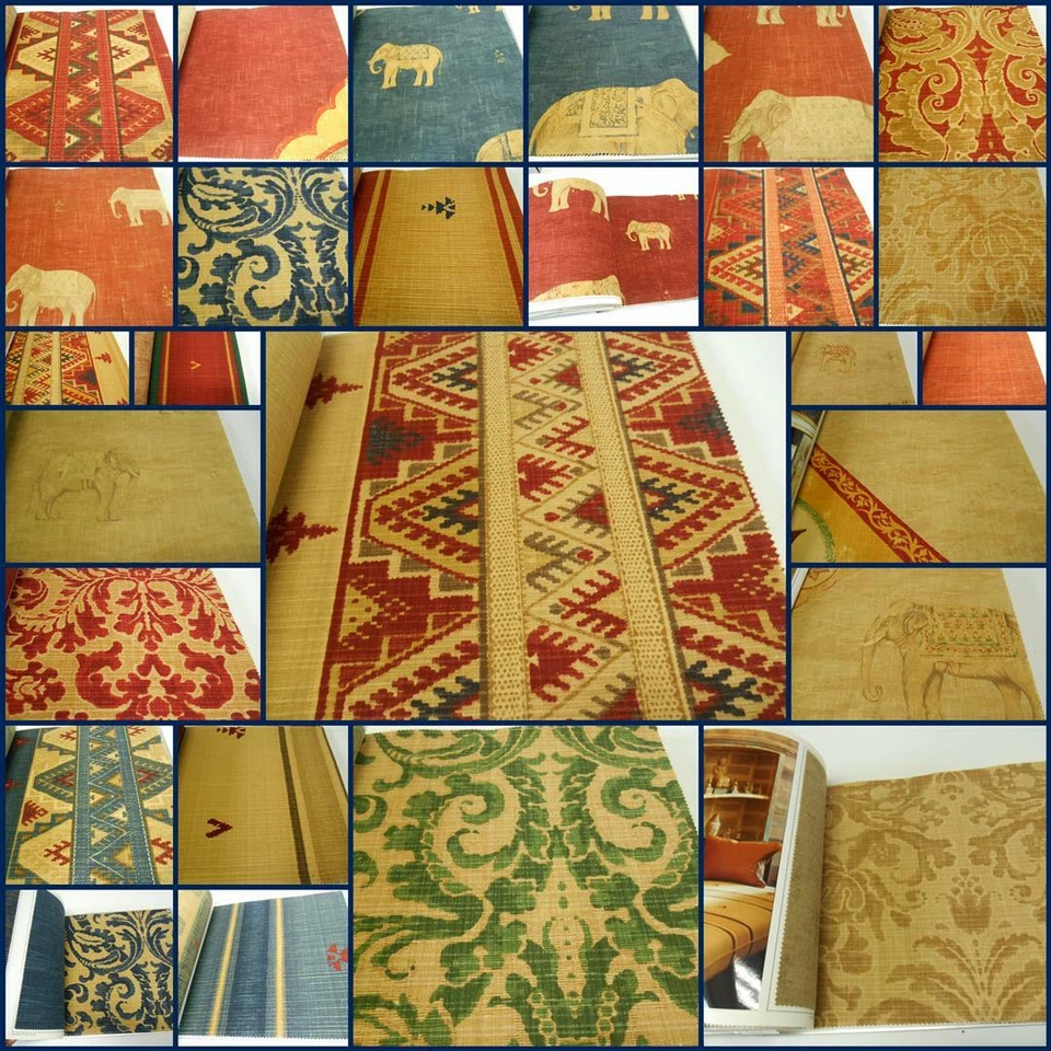 Andrew Martin - LIBROS DE MUESTRA DE TELAS RARAS MOGHAL - 27 muestras - L 17" X W 17"  Foto 2 de 4