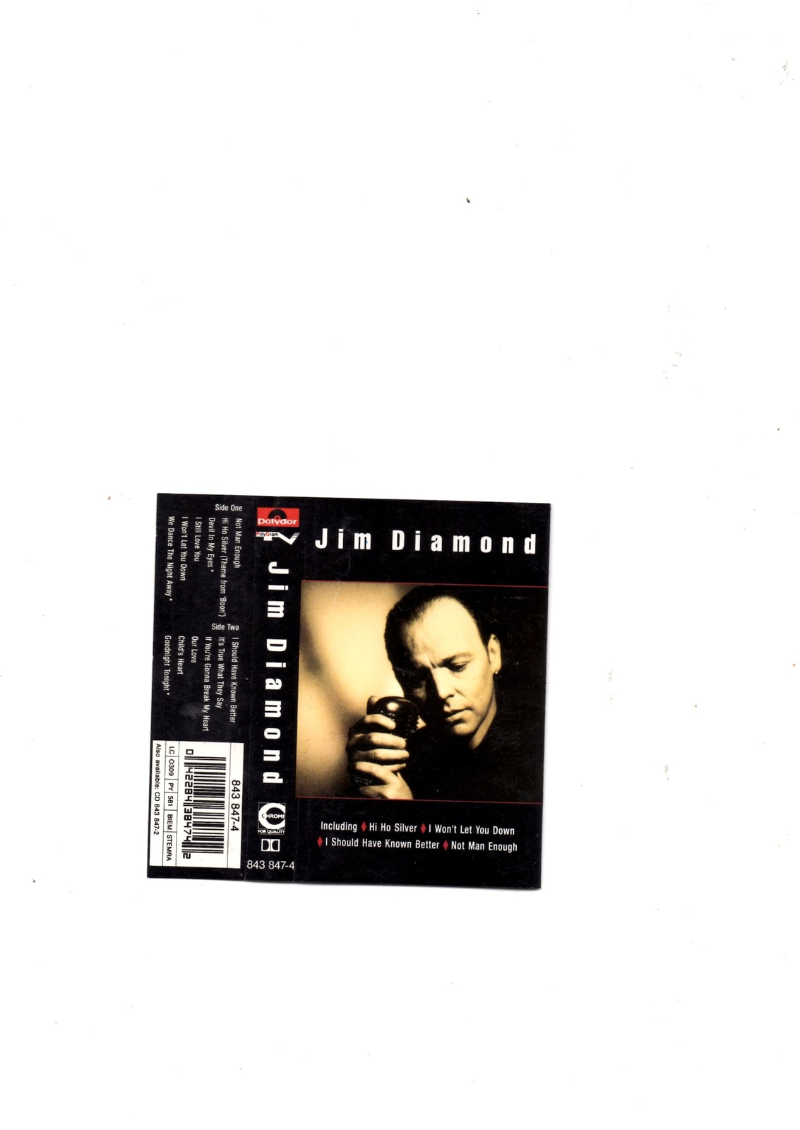 Jim Diamond Jim Diamond (Audio Cassette) (Cassette)