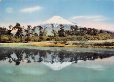 Mirror Image Lake Tagonoura With Mount Fuji Honshu Japan 6X4 Postcard CP432