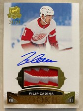 2019-20 The Cup Filip Zadina ROOKIE AUTO PATCH GOLD LAST PRINT SSP RC #79  24/24