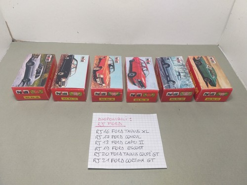 POLITOYS POLISTIL RJ SOLO REPROBOX FORD CONSUL NO MEBETOYS MERCURY prezzo 1 box - Foto 2 di 3