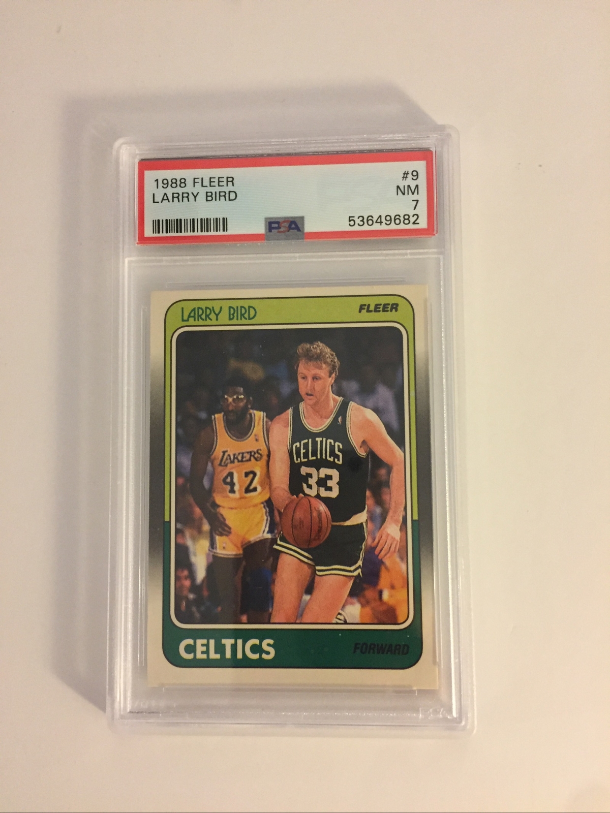 1988 Fleer Larry Bird 9 PSA 7 Near Mint