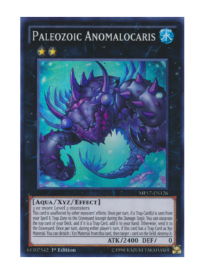 Yu‑Gi‑Oh! Sammelkarte: Paläozoischer Anomalocaris – Super Rare DE Inkl. Ultra Pro Toploader & Schutzhülle