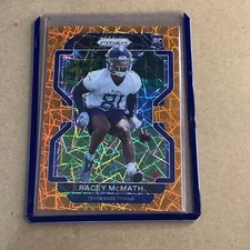 2021 Panini Prizm Racey McMath RC #409 Orange Lazer Prizm -Tennessee Titans A-51