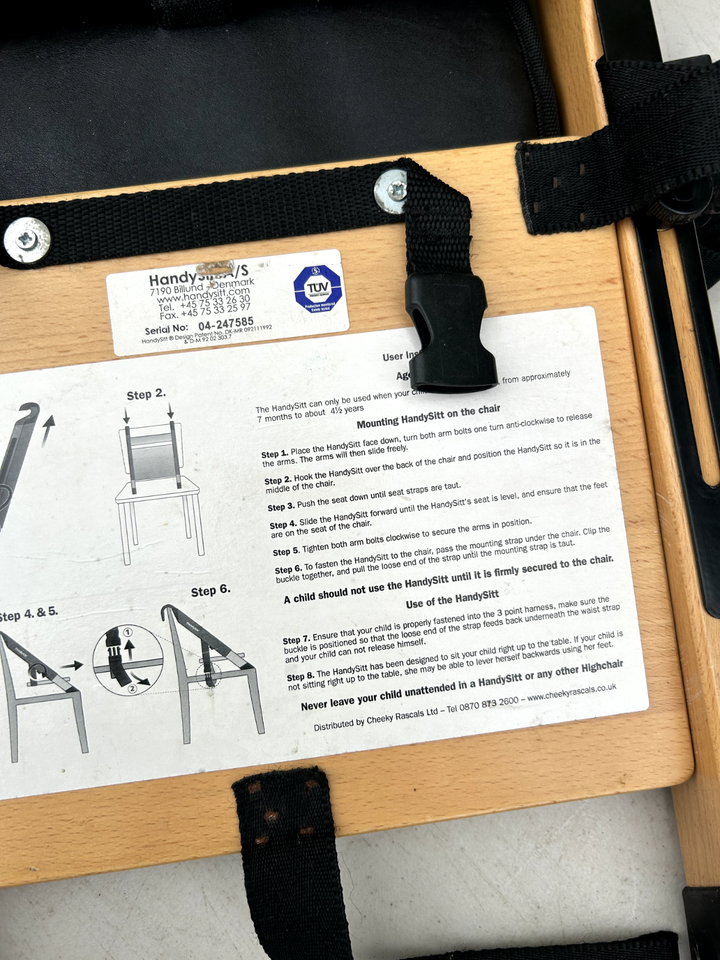 Handysitt Portable Highchair Booster Travel High Chair light Wood eBay