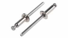 A2 Stainless Steel Blind Pop Rivets Open Dome Head, 3.2mm, 4mm, 4.8mm, 6mm
