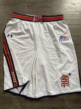 Authentic Game Worn Navy Midshipmen Dont Tread On Me Shorts Under Armour RARE L