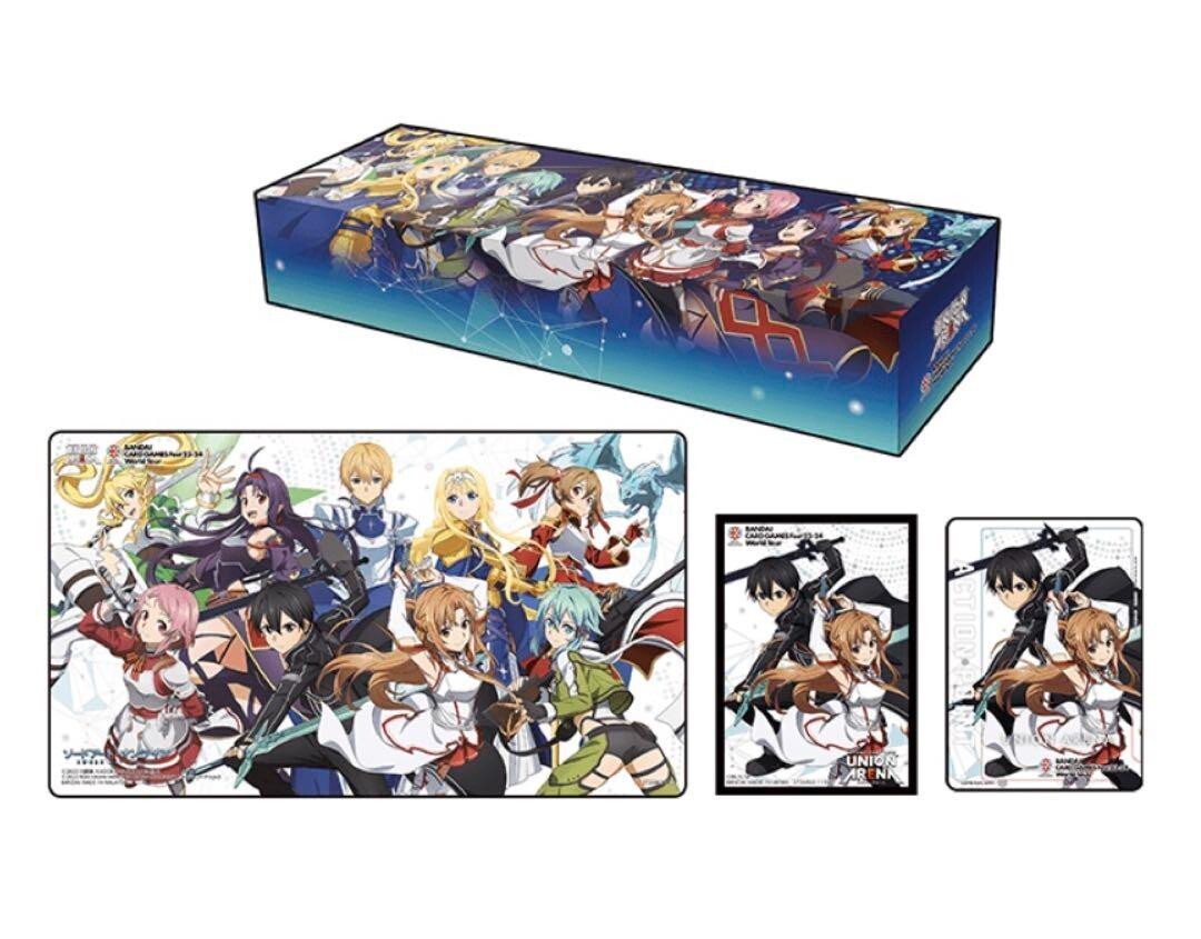 ととさま　UNION ARENA Fest 23-24 スペシャルセット　SAO Union Arena Sword Art Online SAO Set Playmat Card & Sleeve Bandai