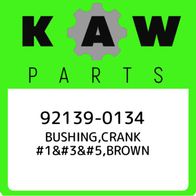 92139-0134 Kawasaki Bushing,crank #1,brown 921390134, New