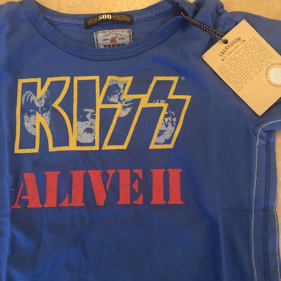 Camisa KISS LTD Niños Jóvenes Azul Talla 14/16 Nueva Con Etiquetas Foto 2 de 2