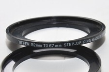 Tiffen 52 to 67mm Step-Up Black Ring 52mm to 67mm MFR 5267SUR