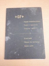 GEORG FISCHER KDM-A COPYING LATHE SPARE PARTS MANUAL