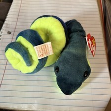 Ty Beanie Baby Hissy Snake Beanbag Plush Original Tag 1997 PE 4185 Gen 5
