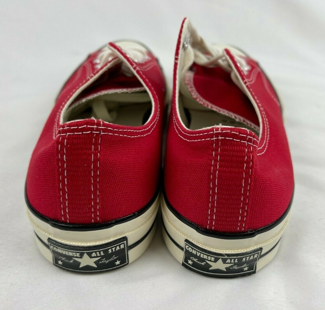 red converse ox