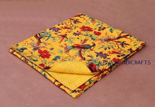 Couette kantha à imprimé floral Couette kantha indienne imprimée à la