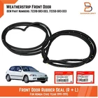 Front Door Surround Seal Rubber Weatherstrip For Honda Civic 91-95 2DR 3DR DX EX