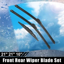 3 Pcs 21" 21" 10" Front Rear Windshield Wiper Blades for Jeep Patriot 2007-2017