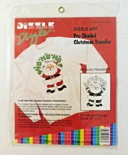 Dizzle Pre-Shaded Christmas Transfer Ho Ho Ho Santa 50027 SEALED
