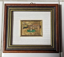 Milano Teatro Alla Scala Italy 23kt. Gold Leaf 4" x 3.75" Picture Frame Warranty