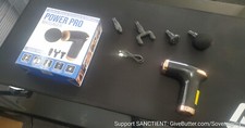 Power Pro Massager, w/ Four Attachments  USB Charging Cable, Support Charity