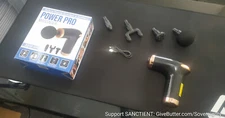 Power Pro Massager, w/ Four Attachments & USB Charging Cable, Support Charity
