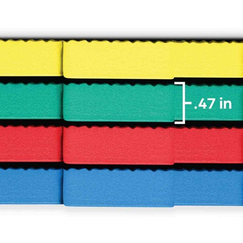 24 in. x 24 in. Interlocking Multi-Color Foam Flooring Recyclamat (4-Pieces) - Picture 7 of 10