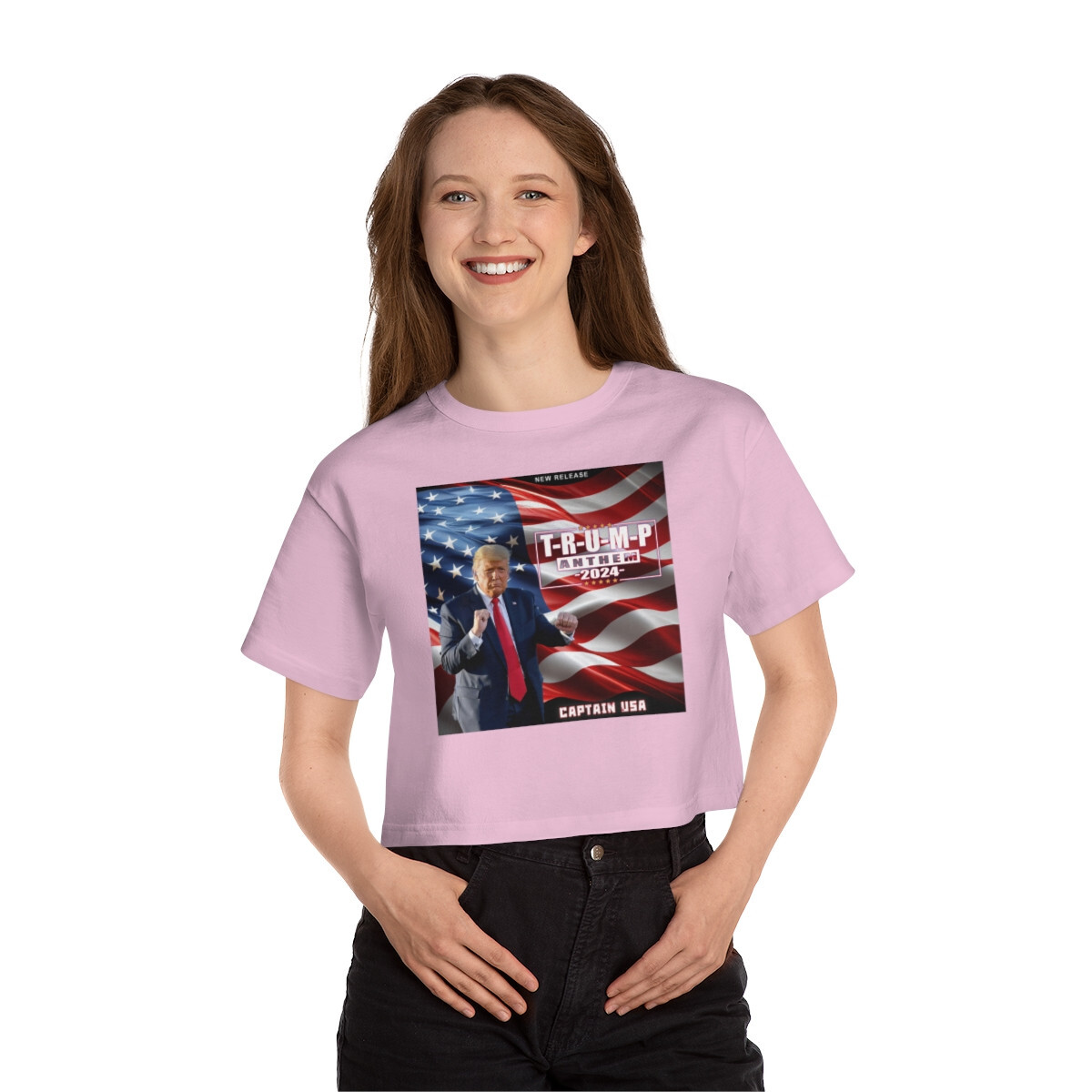 T-R-U-M-P Anthem 2024 by Captain USA - President Donald J Trump Champion Women's