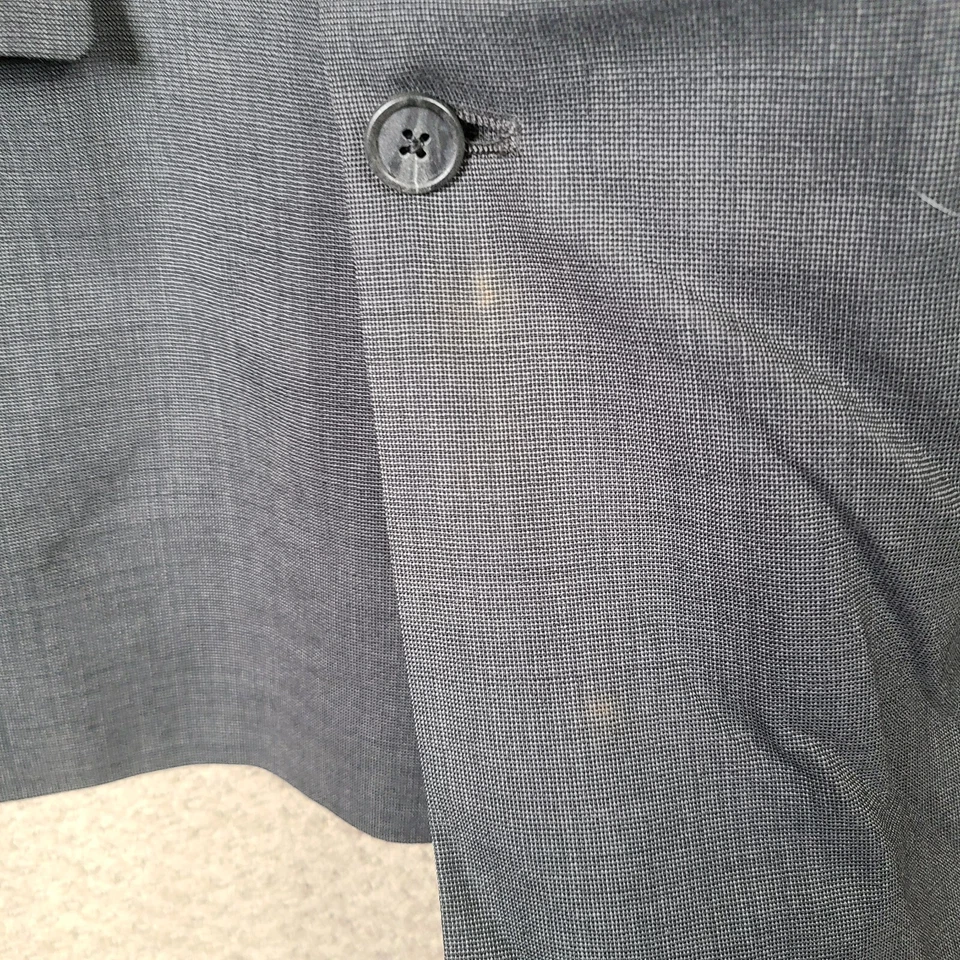 Chaqueta Hart Schaffner Marx Para Hombres 46L Gris Blazer Lana Pechos Doble De Colección Foto 3 de 4