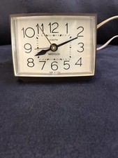 Vintage Westclox Electric Alarm Clock Model 22212 Made in USA Works!!