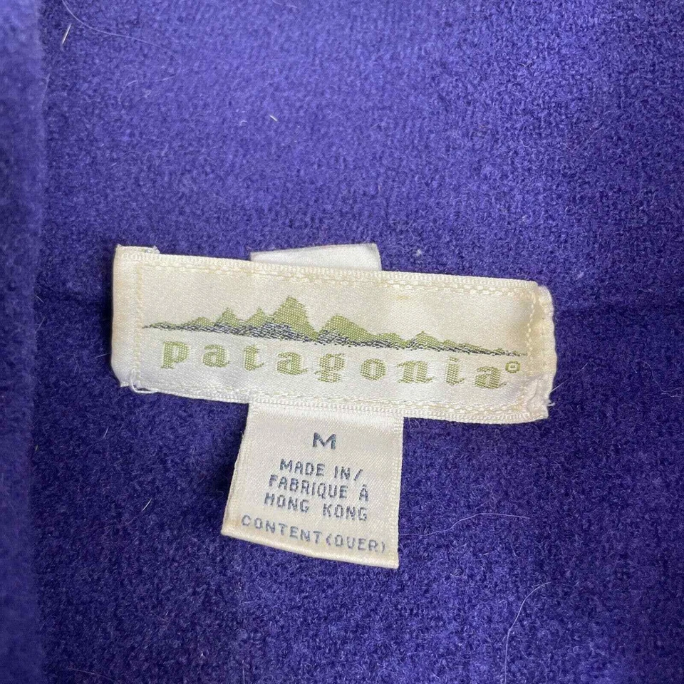 Patagonia Vintage 1/2 Zip Neck Purple Wool Pullover Sweater Jacket Men's M - Image 3 of 4