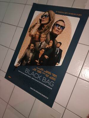 BLACK BAG  2025  BLANCHETT  BROSNAN  FASSBENDER  ABELA  ORIG DS OS CINEMA POSTER