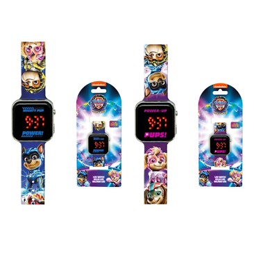 Paw Patrol Armbanduhr Kinderuhr in 2 Varianten Uhr Digital LED Watch Chase Skye