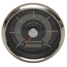 Four Winns Boat Tachometer Gauge TCH301A | Inboard Faria 3 1/4 Inch