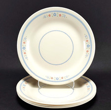 4 Corelle Corning Needlepoint Dessert Salad Plates Country Cottage 7 1/4"